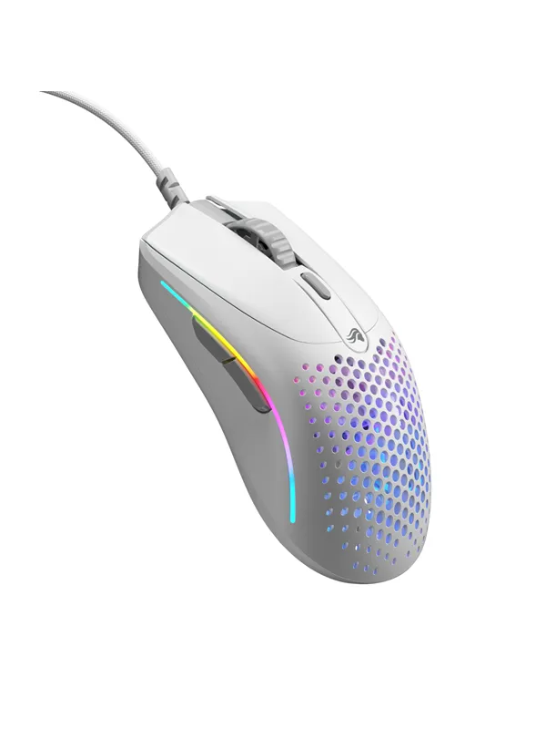 Glorious Model O 2 Mini - Matte White - Gaming mus - Optisk - 5 - Hvit