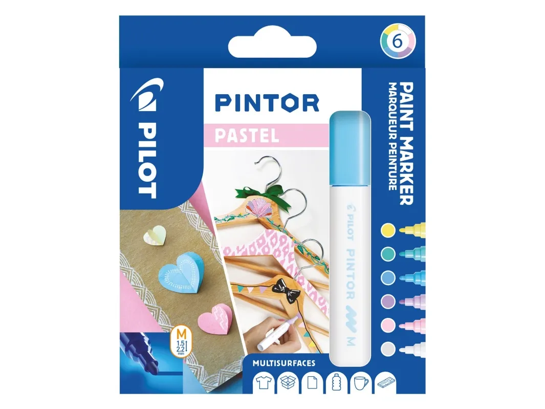 Pilot Pen Pintor Pastel Paint Marker 6 pcs