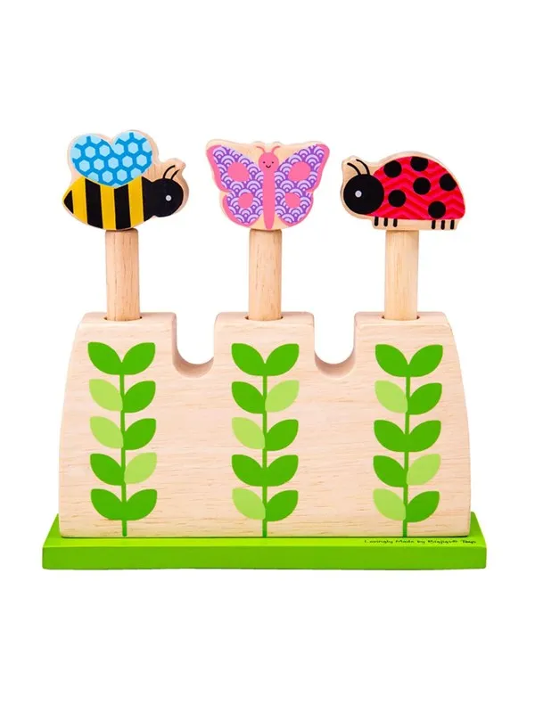 Bigjigs Wooden Garden Pop Up Animals