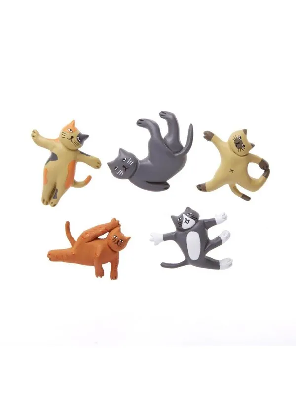 Kikkerland Cat Yoga Magnets (MG89)