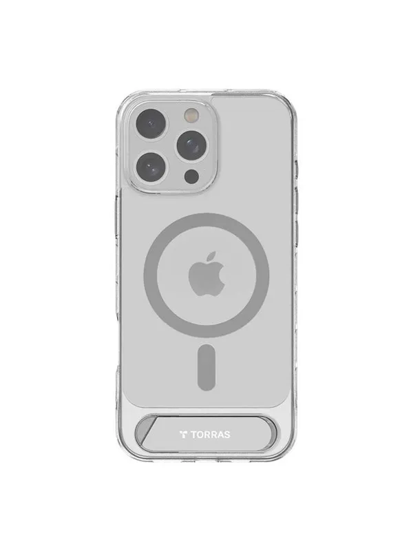 Torras Pstand Series Case for iPhone 16 Pro Max (Transparent)