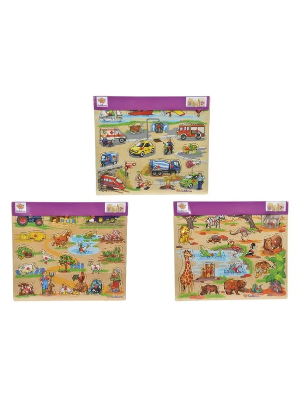 Eichhorn Wooden Mega Stud Puzzle