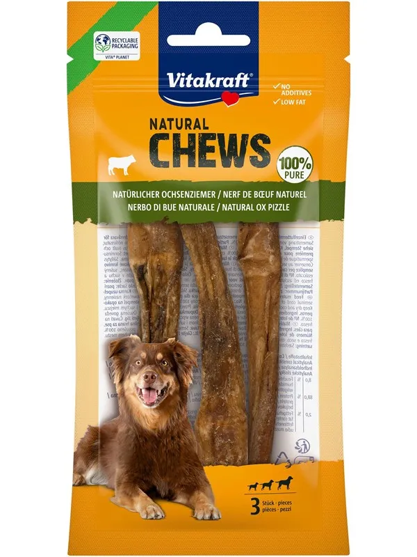 Vitakraft - CHEWS cut ox pizzle for dogs 3 pcs