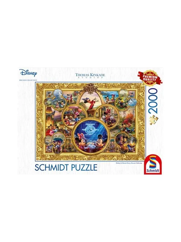 Schmidt Puzzle - Thomas Kinkade: Mickey & Minnie Dreams Collection (2000 pieces) Gulv