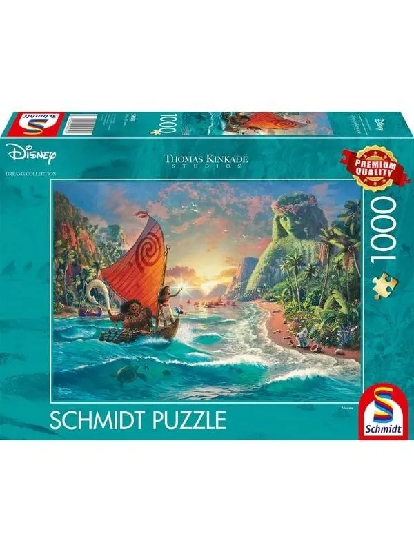Schmidt Puzzle - Thomas Kinkade: Disney Vaiana Moana (1000 Pieces) Gulv