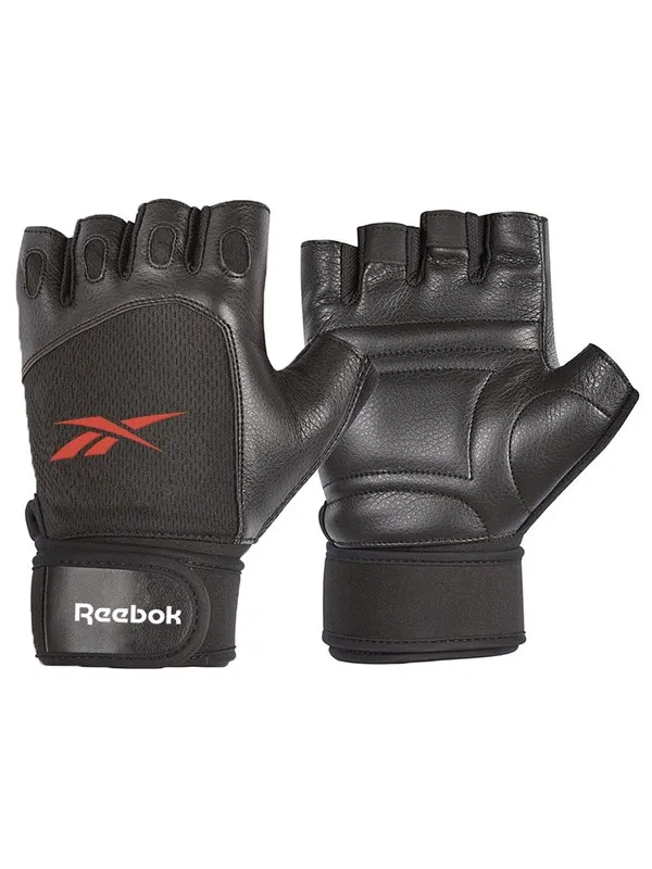 Reebok Lifting Gloves - Black, Red/L