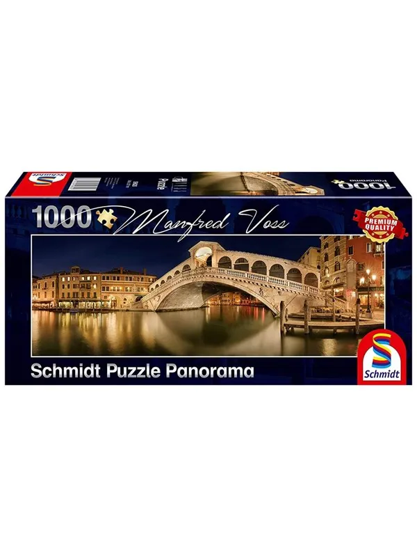 Schmidt Puzzle - Manfred Voss - Panorama: Rialto Bridge (1000 pieces) Gulv