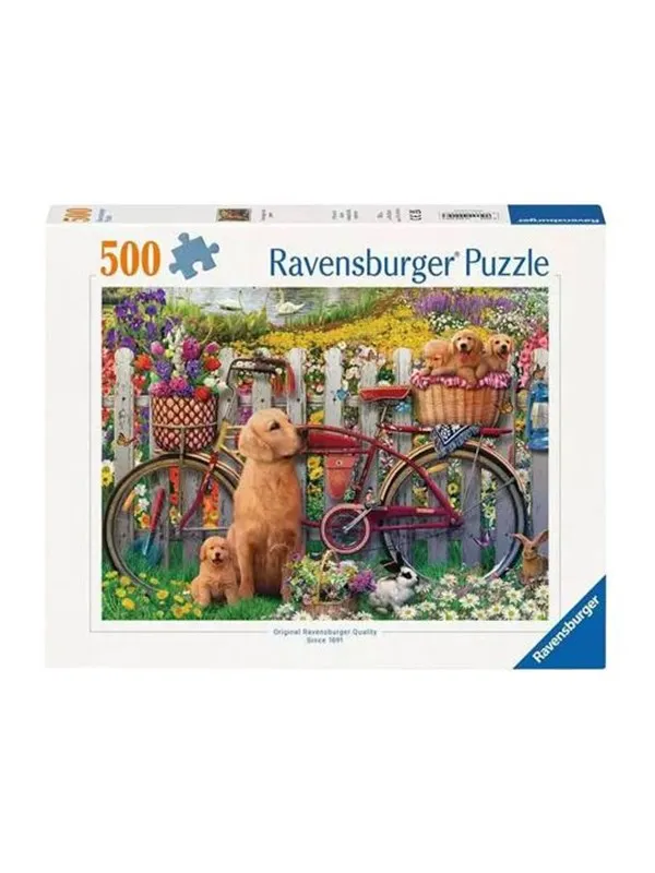 Ravensburger Cute Dogs In The Garden 500p