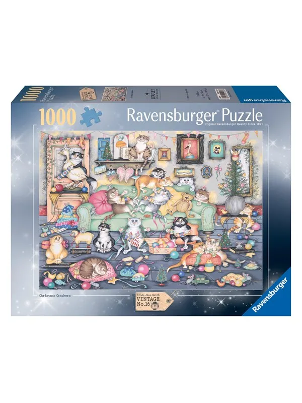 Ravensburger Crazy Cats Christmas Crackers 1000p