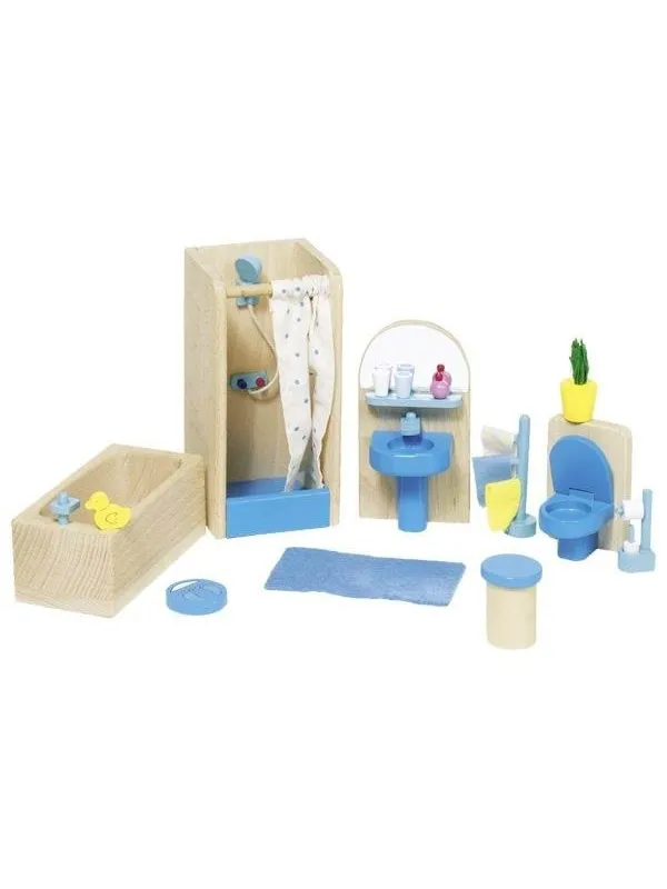 Goki Dollhouse Furniture Bathroom