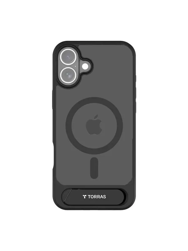 Torras Pstand Series Case for iPhone 16 (black)
