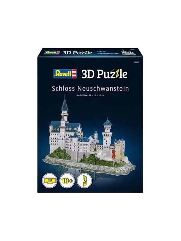 Revell 3D Puzzle Construction Kit Neuschwanstein Castle - 121dlg. 3D Puslespill