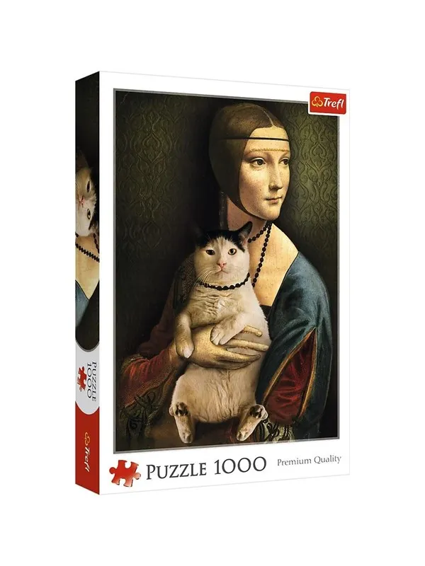 Trefl Puzzle - Lady with a cat (1000 pieces) Gulv