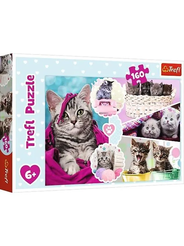 Trefl Puzzle - Lovely kittens (160 pieces) Gulv