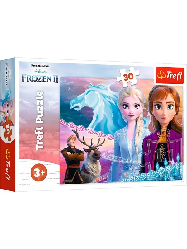 Trefl Puzzle - Frozen - The courage of the sisters (30 pieces) Gulv
