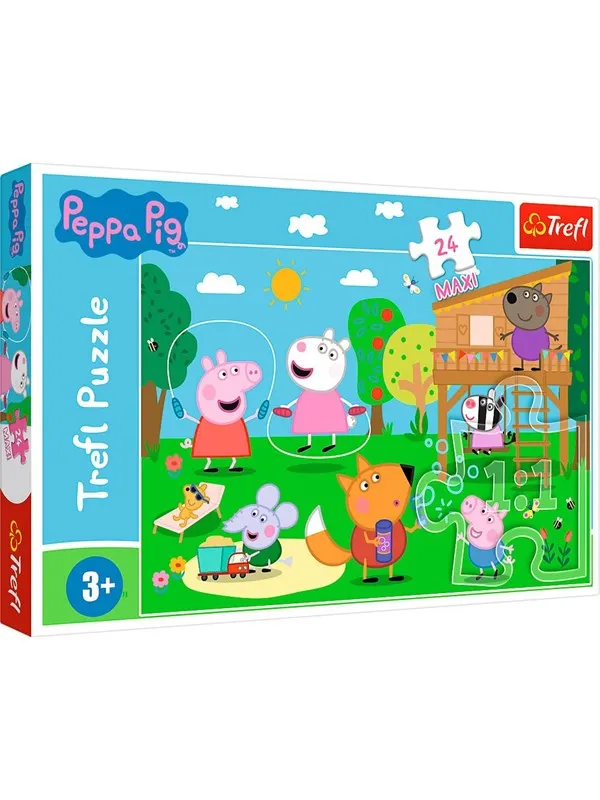 Trefl Puzzle - Peppa Pig - Fun in the Grass (24 Maxi pieces) Gulv