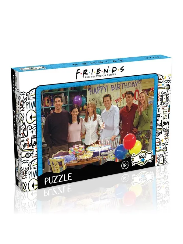 Winning Moves Puzzle - Friends Happy Birthday (1000 pieces) Gulv