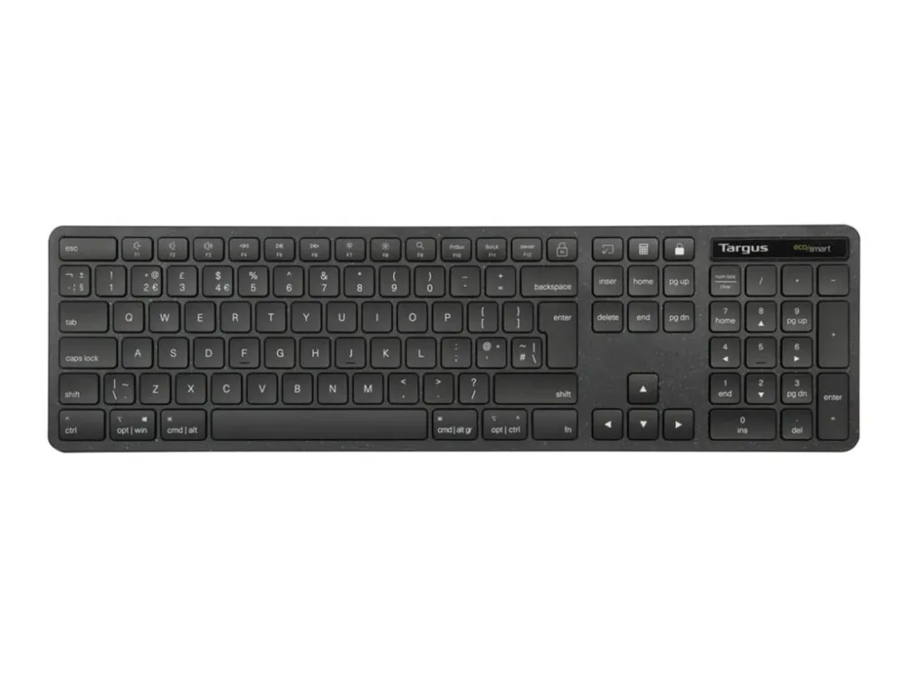 Targus EcoSmart - keyboard full size - QWERTY - Nordic - black Input Device - Tastatur - Nordisk - Svart
