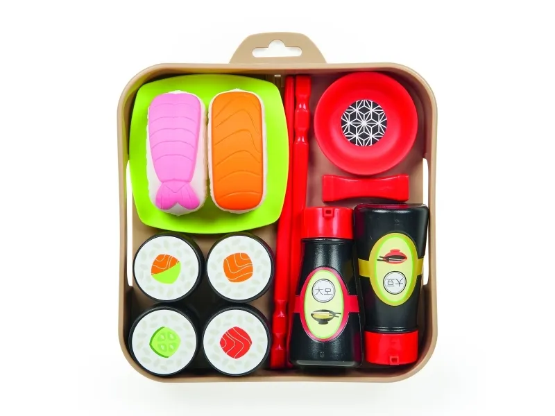 Ecoiffier Play Food Sushi Play Set 14 pieces.