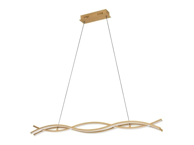 EGLO LASANA 4 long table pendant 3000K light brown