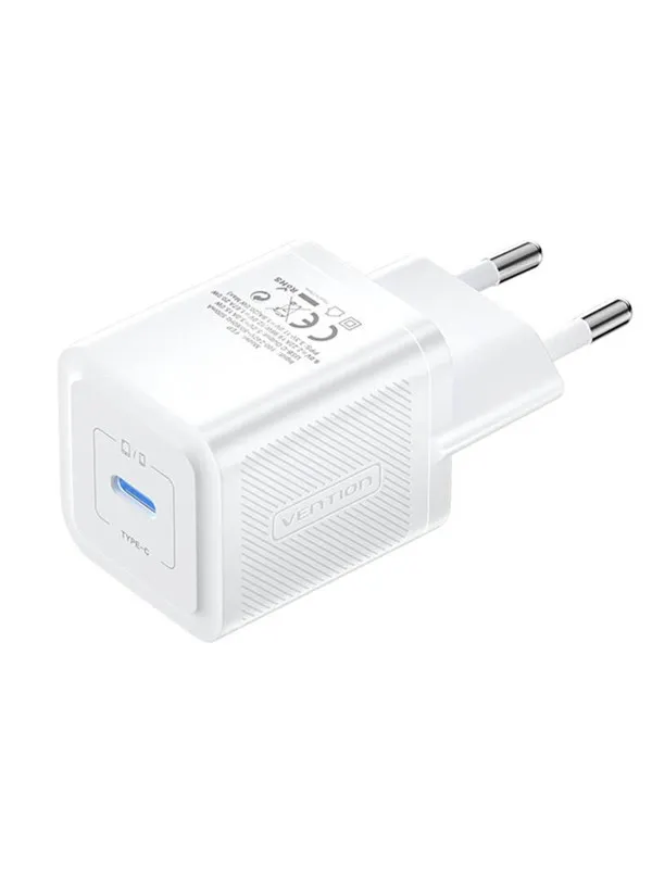 Vention Wall charger FEPW0-EU USB-C 20W GaN (white)