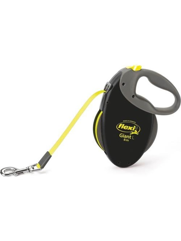 Flexi - Leash Giant L 8M Tape Black/Neon Yellow Max 50Kg - (600.7782)
