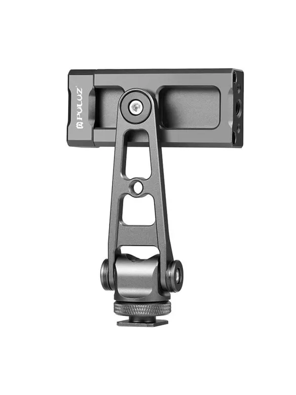 Puluz Swivel phone holder with universal 1/4 mount (black)