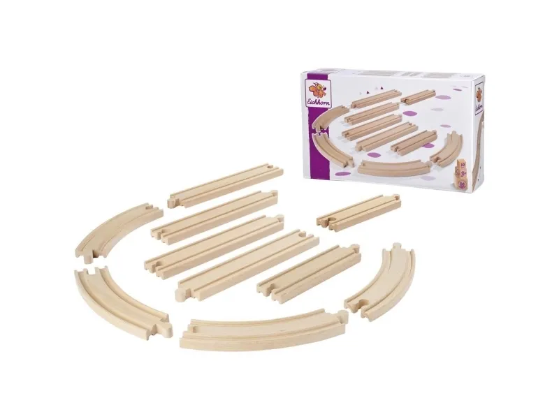 Eichhorn Train Tracks Tracks Playset 10 pieces.