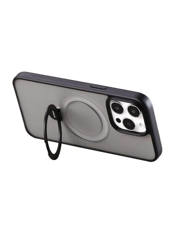 Joyroom JR-BP004 Magnetic Protective Case with Holder for iPhone 15 (Black)