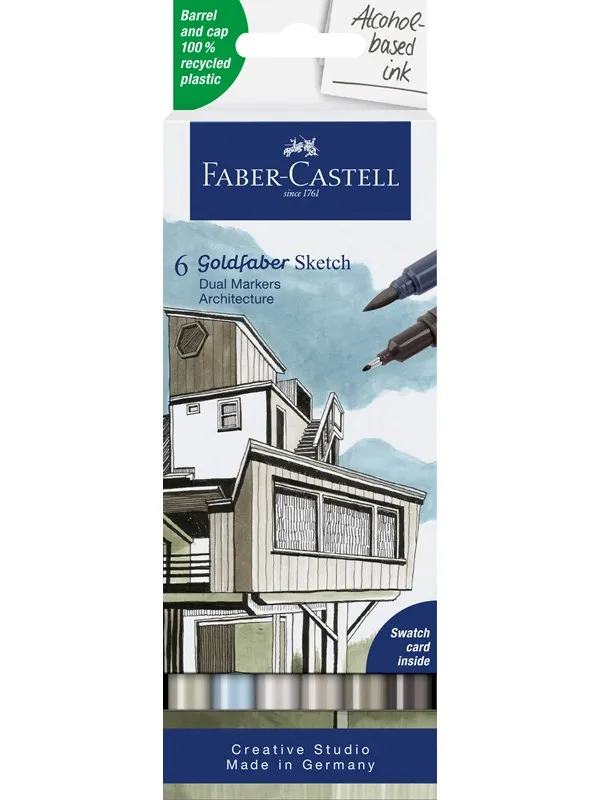 Faber-Castell Sketch Marker Gofa 6ct set Architect
