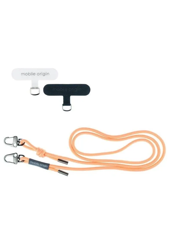 Mobile Origin Lanyard rope 6 mm - Peach Fuzz - 82 - 163cm