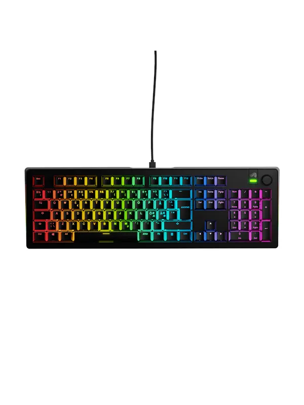 Glorious GMMK 3 100% Prebuilt - Fox Linear - Gamingtastatur - Nordisk - Svart