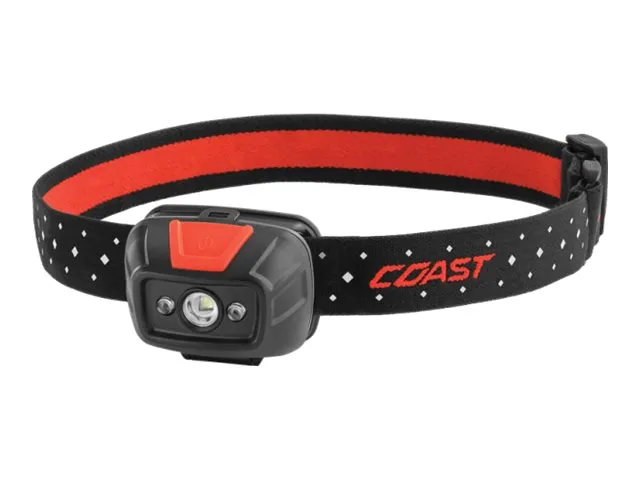 Coast Headlamp FL19 415 lumen red & white light Wide Beam IP54 incl. 3 x AAA batteries