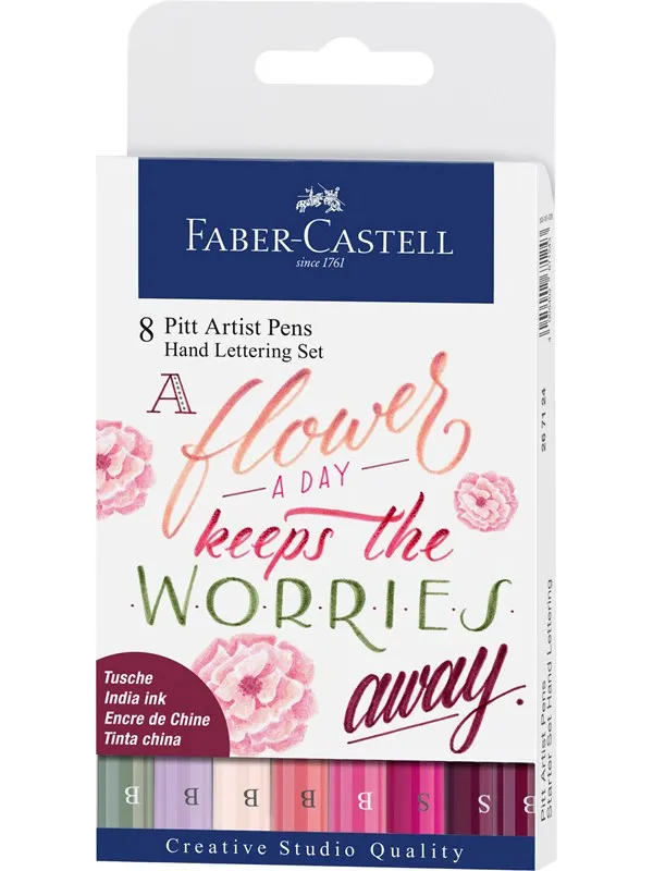 Faber-Castell India ink Pitt Artist Pen Lettering 8x