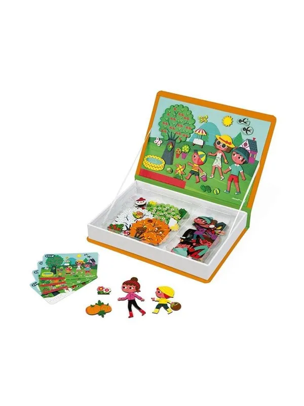 Janod Magneti'Book - 4 Seasons - 115 magnets