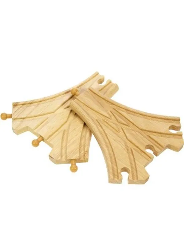 Bigjigs Wooden Rails - 3-way Split 2 pcs.