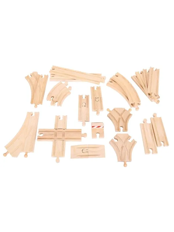 Bigjigs Wooden Rails Expansion Set 25 pcs.