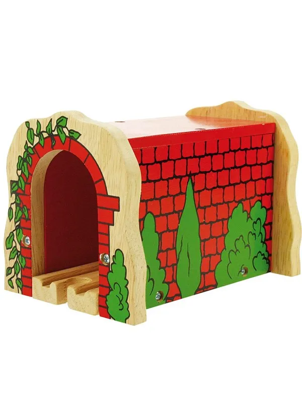 Bigjigs Wooden Rails - Red Tunnel