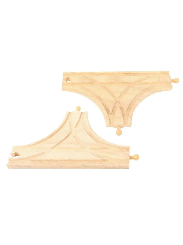 Bigjigs Wooden Rails - T-junction 2 pcs.
