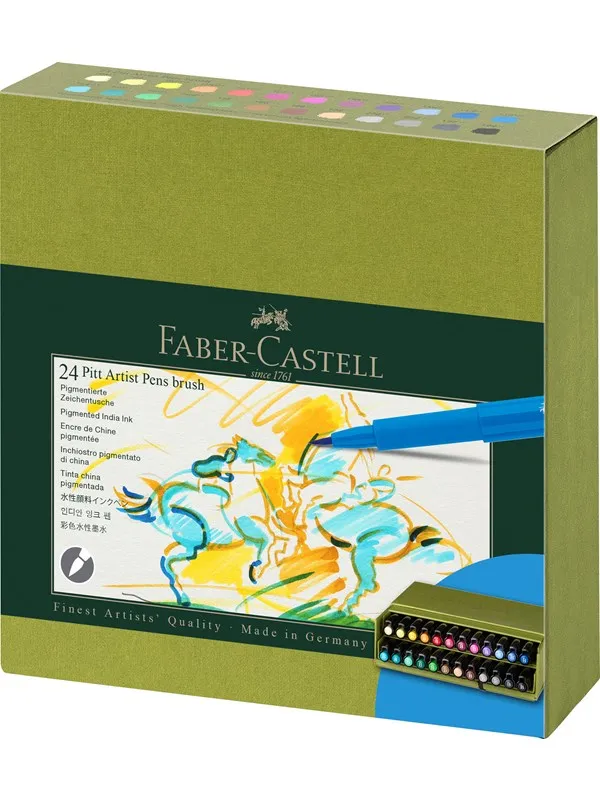 Faber-Castell India ink Pitt Artist Pen B st.box 24x