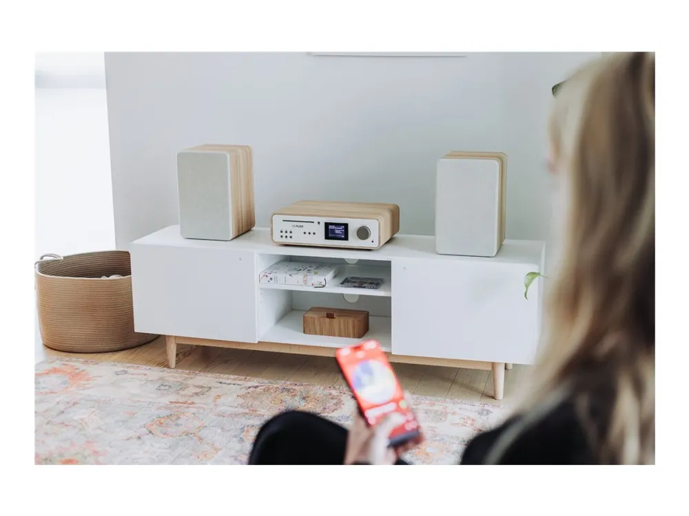 PURE Classic Stereo - White/Oak
