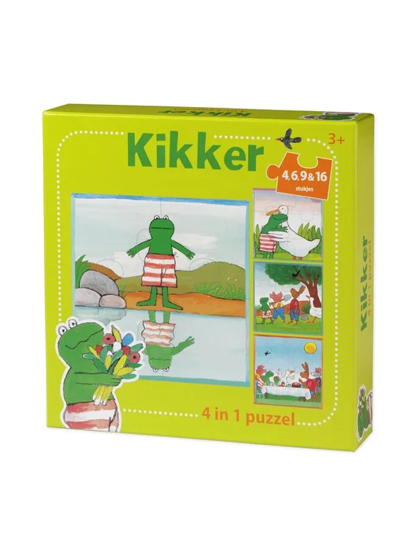 Bambolino Toys The world of Frog Puzzle 4in1 Gulv