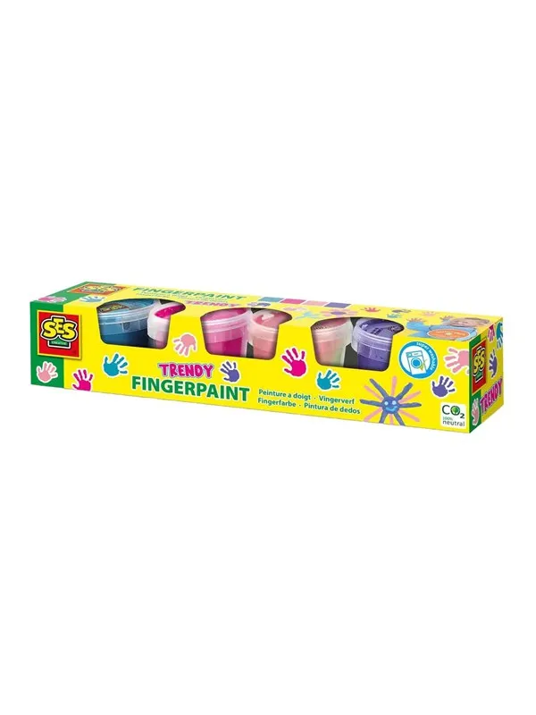 SES Creative Finger Paint Trendy Colors 4x110ml