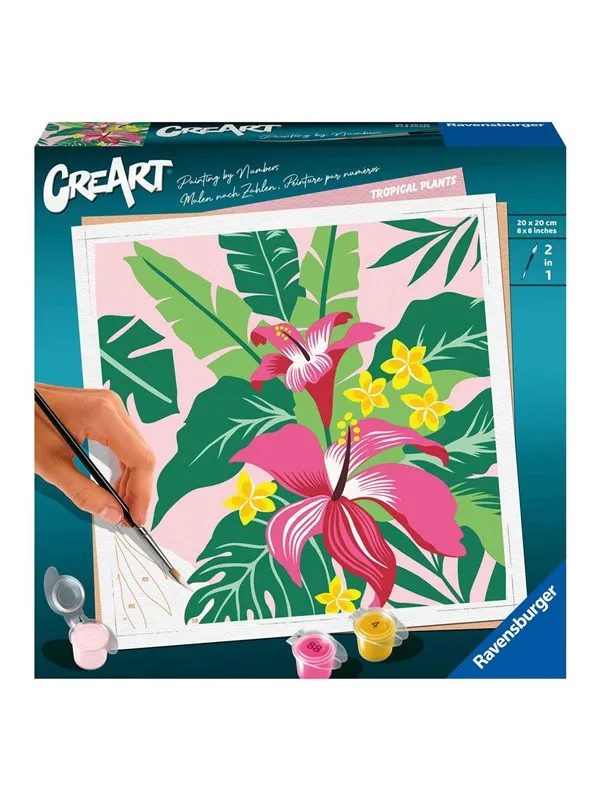 Ravensburger CreArt Painting by Numbers - Tropical Plants