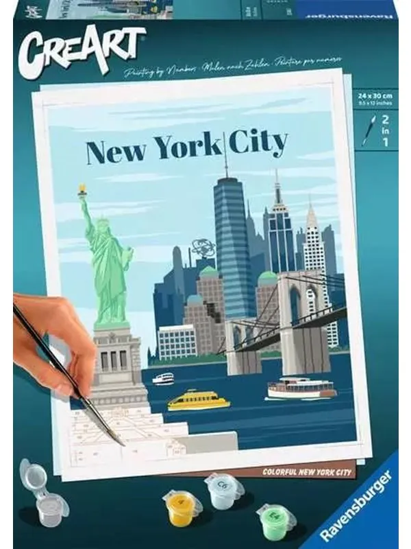 Ravensburger CreArt Painting by Numbers - Colorful New York