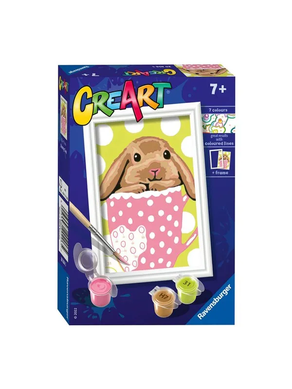 Ravensburger CreArt Painting by Numbers - Bunny Cup