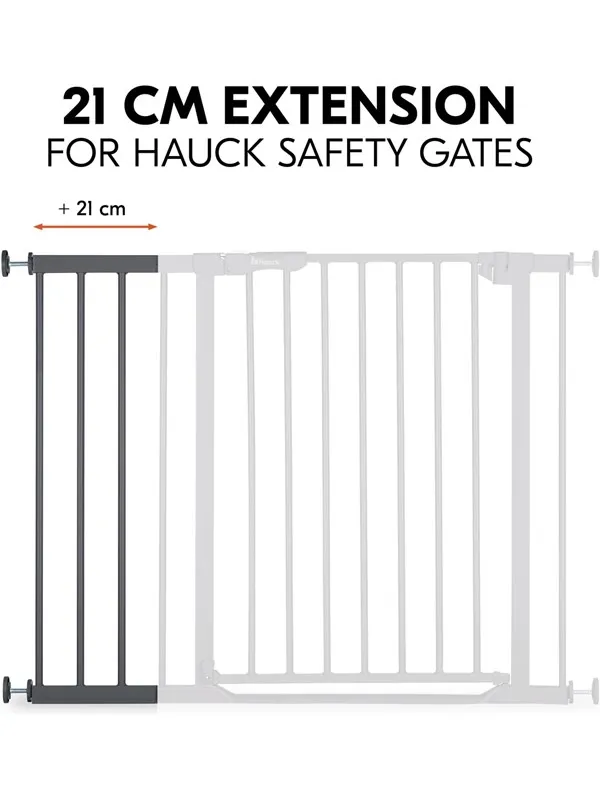 Hauck Safety Gate Extension 21 cm dark grey