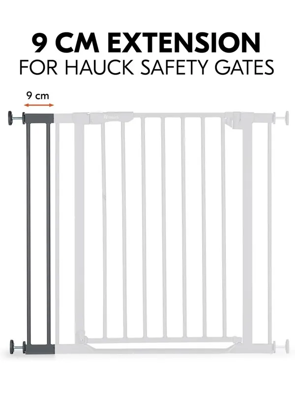 Hauck Safety Gate Extension 9 cm dark grey
