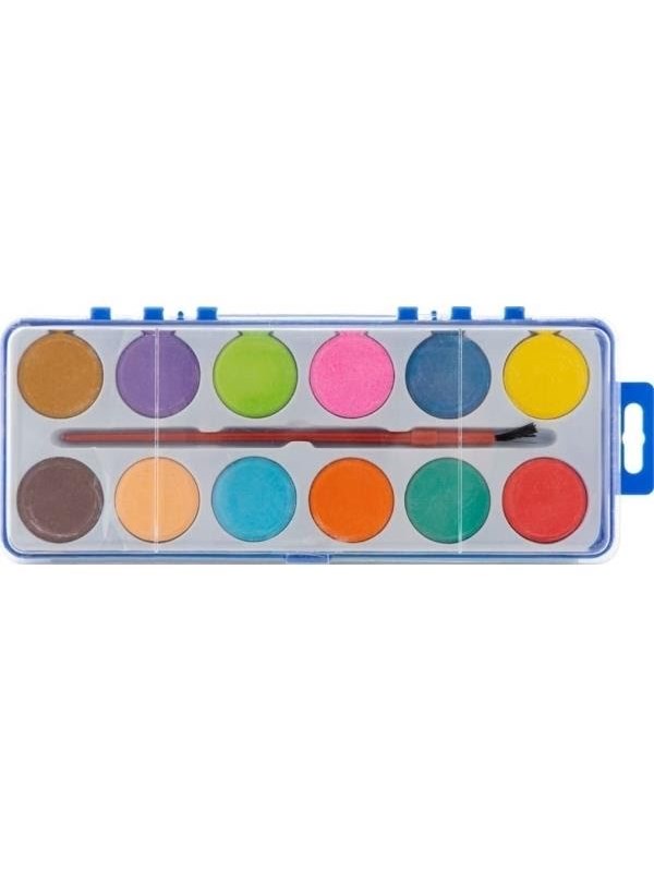 Creative Craft Group Paint tray with 12 colors + brush