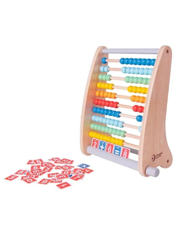 Classic World Wooden Abacus with Counting Cards
